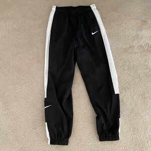 Nike Black Joggers with White Accents
